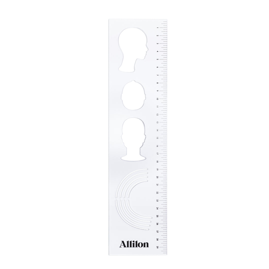 Clear Head Template Ruler