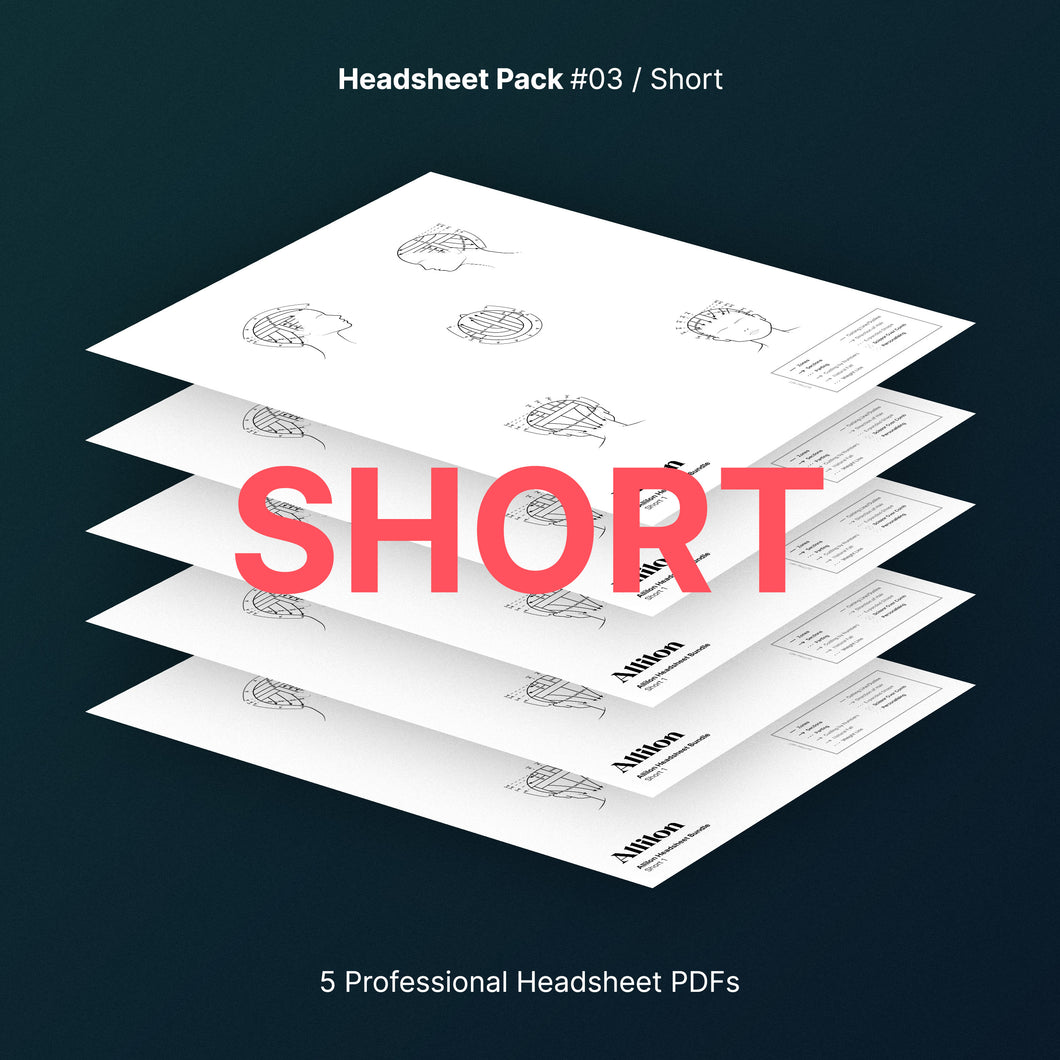 Headsheet Pack 3 – Short